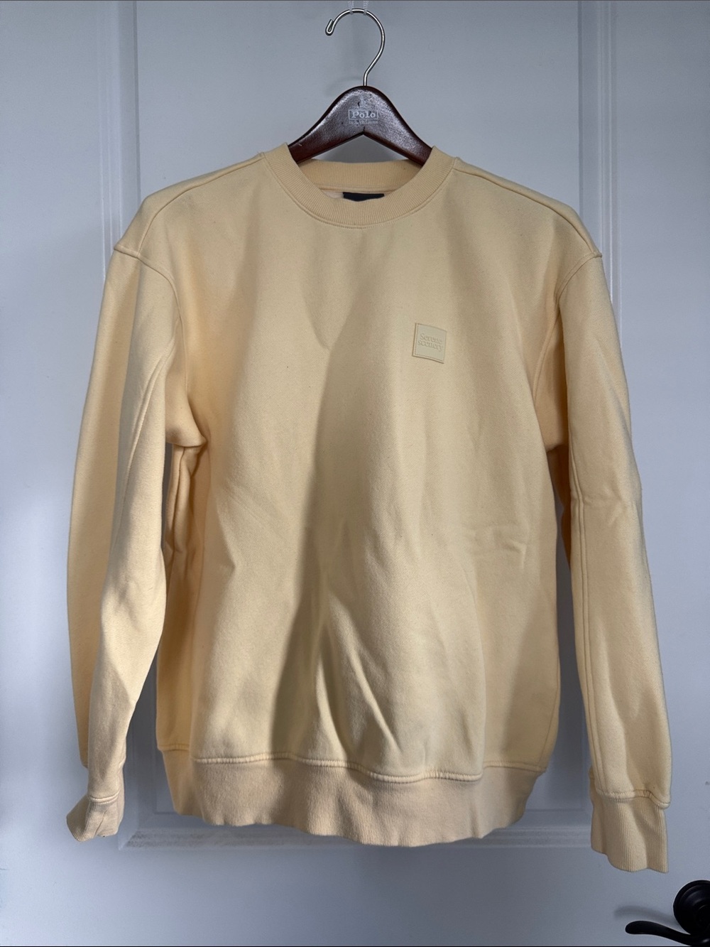 New Mens H&M Serene Serenity Yellow Relaxed Fit Sweatshirt S